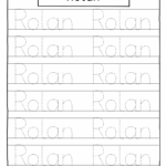 Carson Sadie Levi Rolan Madelyn Name Tracing Sheet