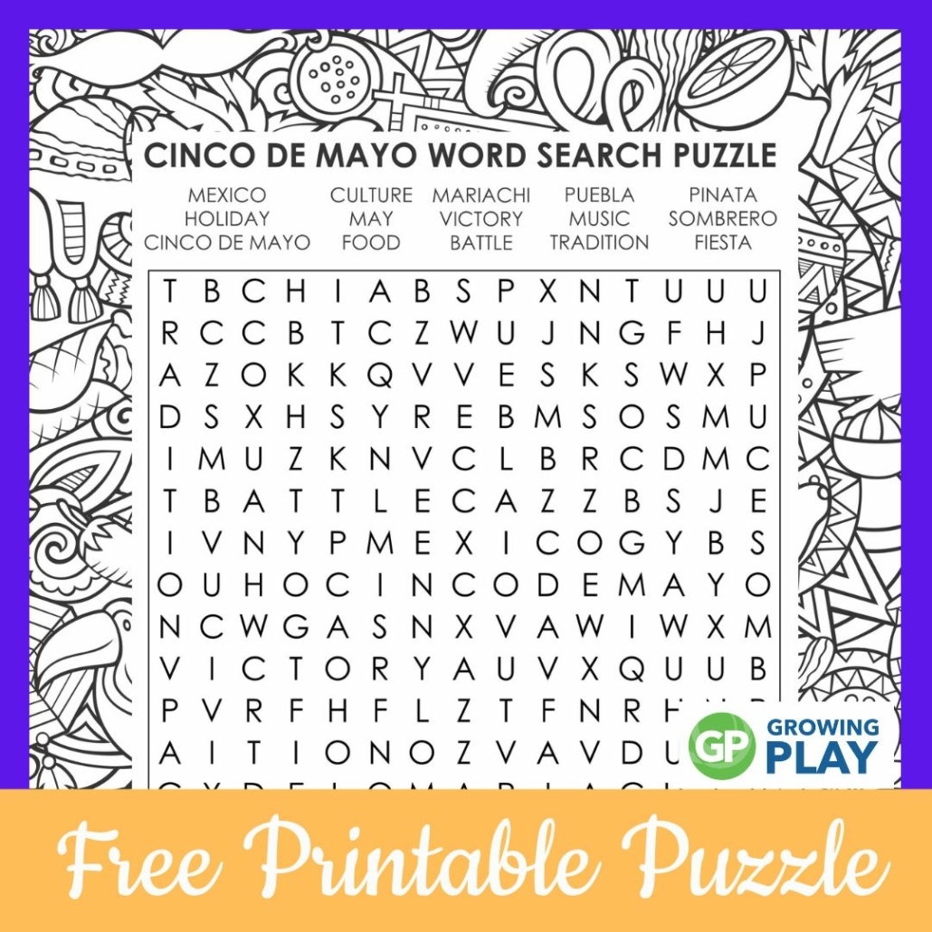 cinco de mayo word search cinco de mayo word search