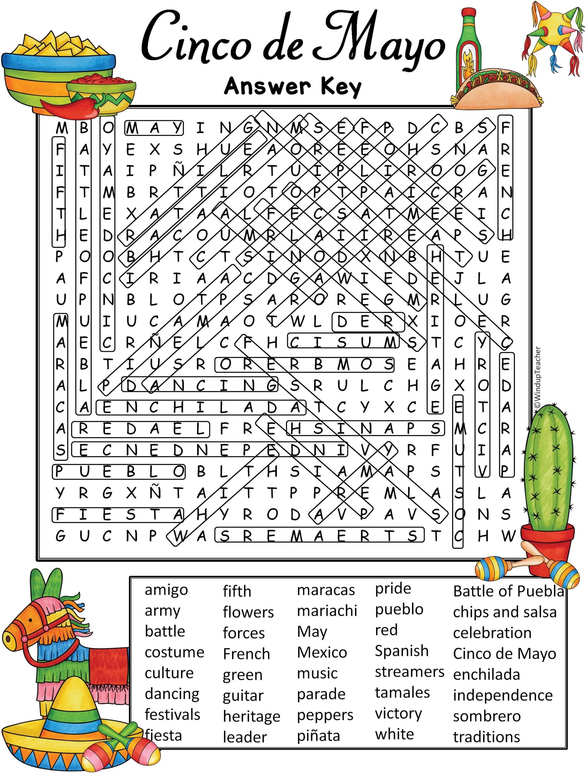 Cinco De Mayo Word Search Hard Grades 5 To Adult Made By Teachers Cinco De Mayo Word Search Hard Grades 5 To Adult Made By Teachers