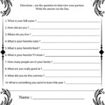 Classroom Getting To Know You 15 Free PDF Printables Printablee