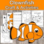 Clownfish Printable Crafts Homeschool Activities Crafts For Kids Fish Craft Ocean Animals Sea Creatures Homeschool Learning Etsy