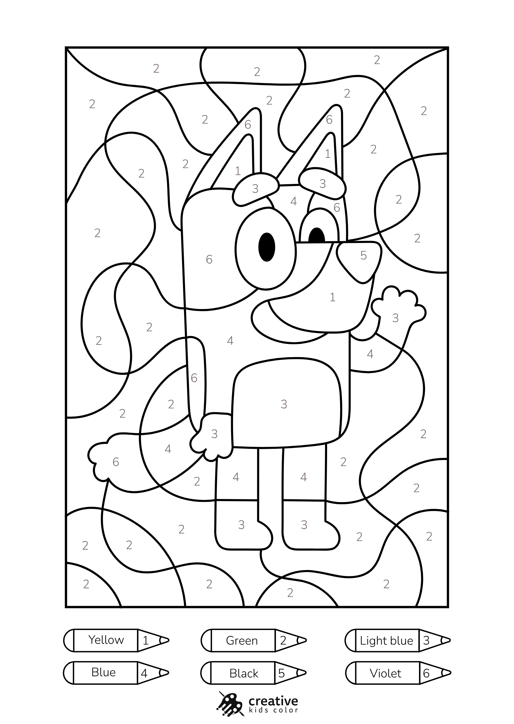 Color By Number Coloring Pages Printable