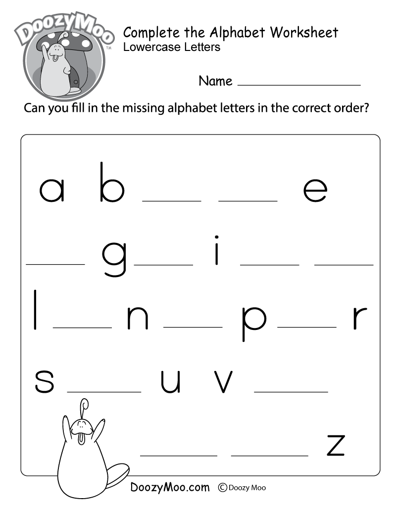 Free Printable Alphabet Letters Worksheets