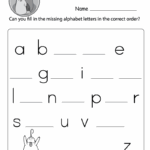 Complete The Alphabet Worksheet Free Printable Doozy Moo