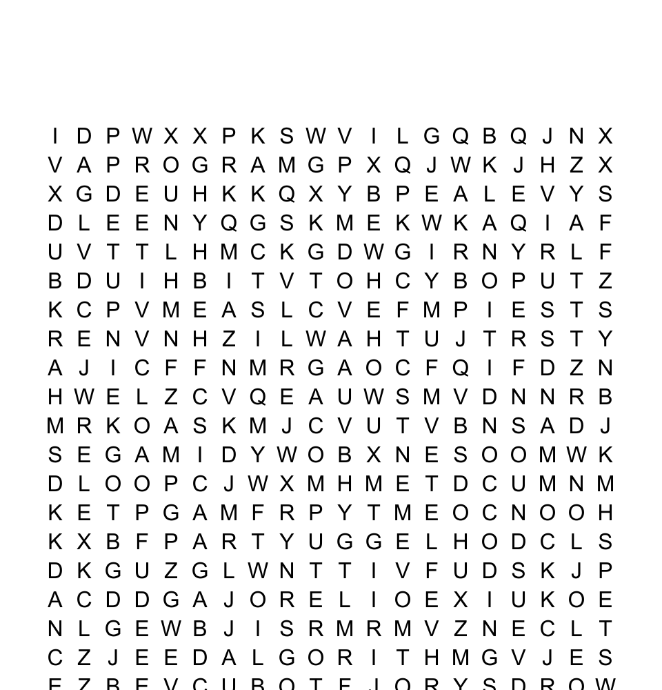 Computer Science Word Search