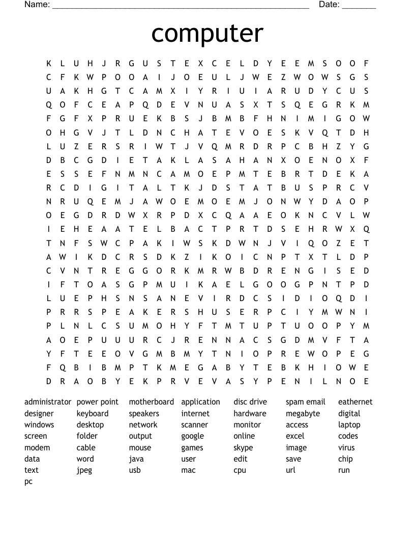 Computer Word Search