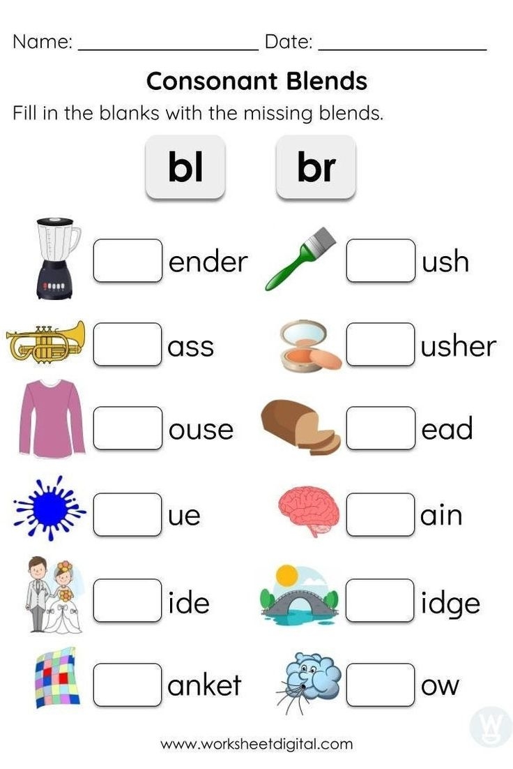 Blend Words For Kindergarten