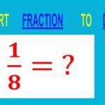 CONVERT FRACTION 1 8 TO DECIMAL YouTube