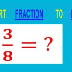 CONVERT FRACTION 3 8 TO DECIMAL YouTube