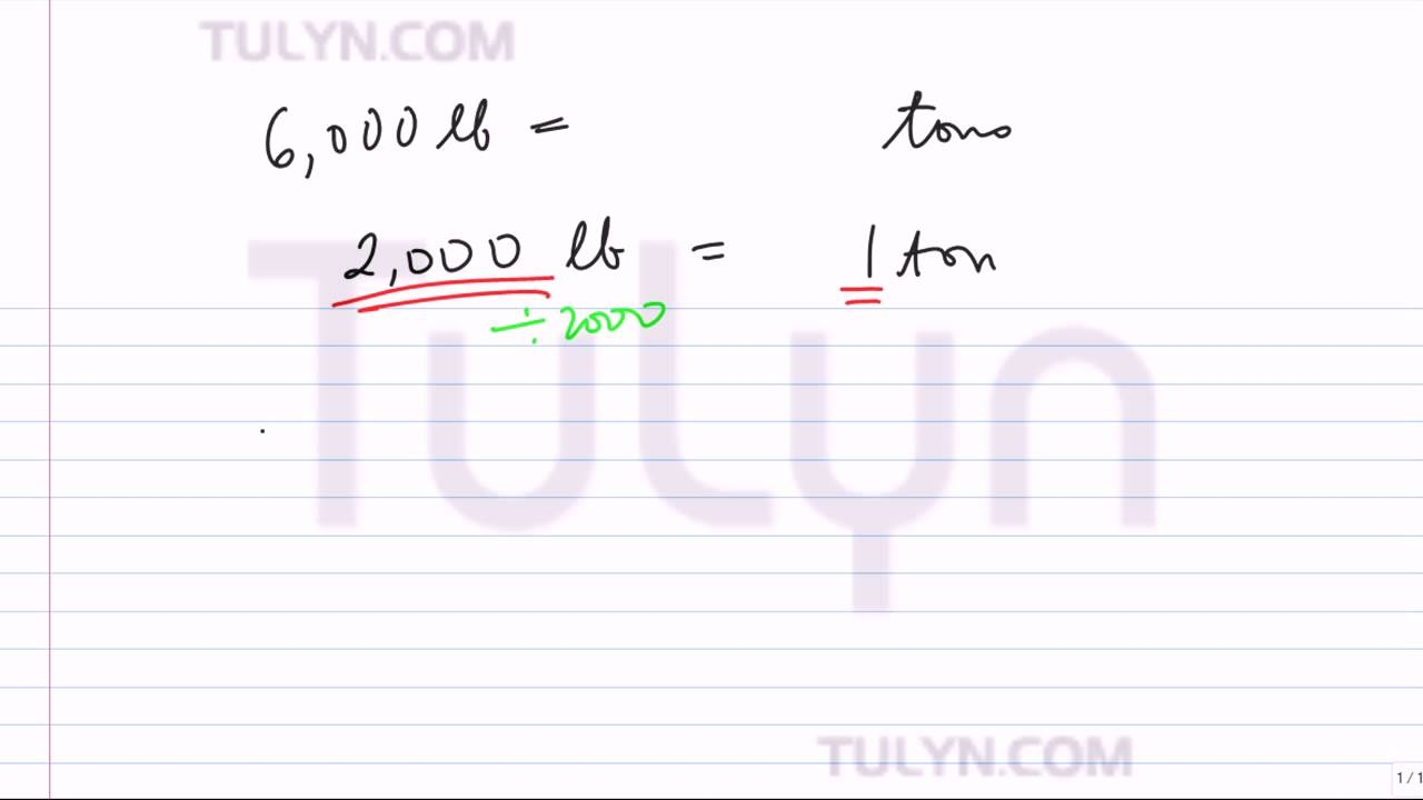How To Convert Pounds To Tons