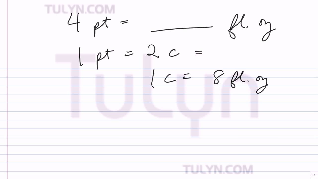 Converting Pints Into Fluid Ounces YouTube