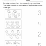 Counting Dogs Worksheet Free Printable Digital PDF