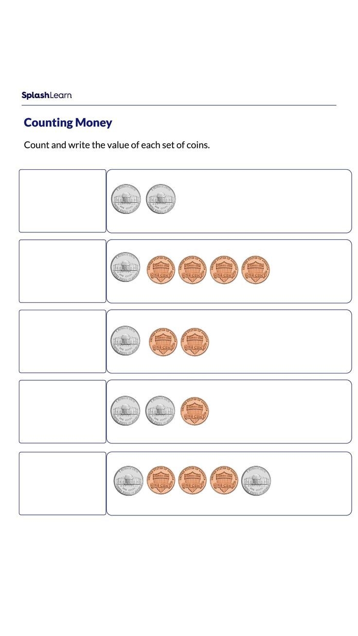 money worksheet for kindergarten money worksheet for kindergarten