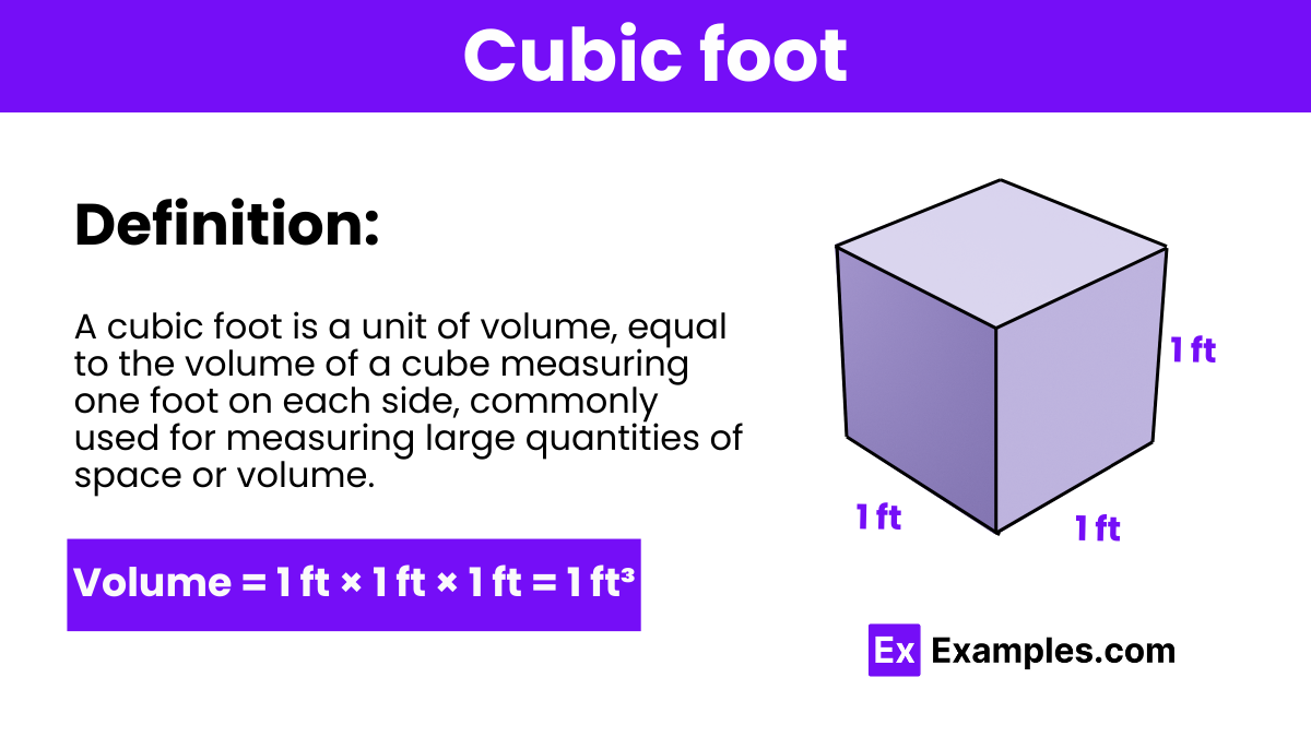 Cubic Foot Examples 3D Shapes Cubic Foot Formulas Cubic Foot Examples 3D Shapes Cubic Foot Formulas