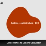 Cubic Inches To Gallons Calculator