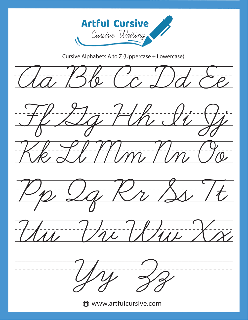 Cursive Writing From A To Z