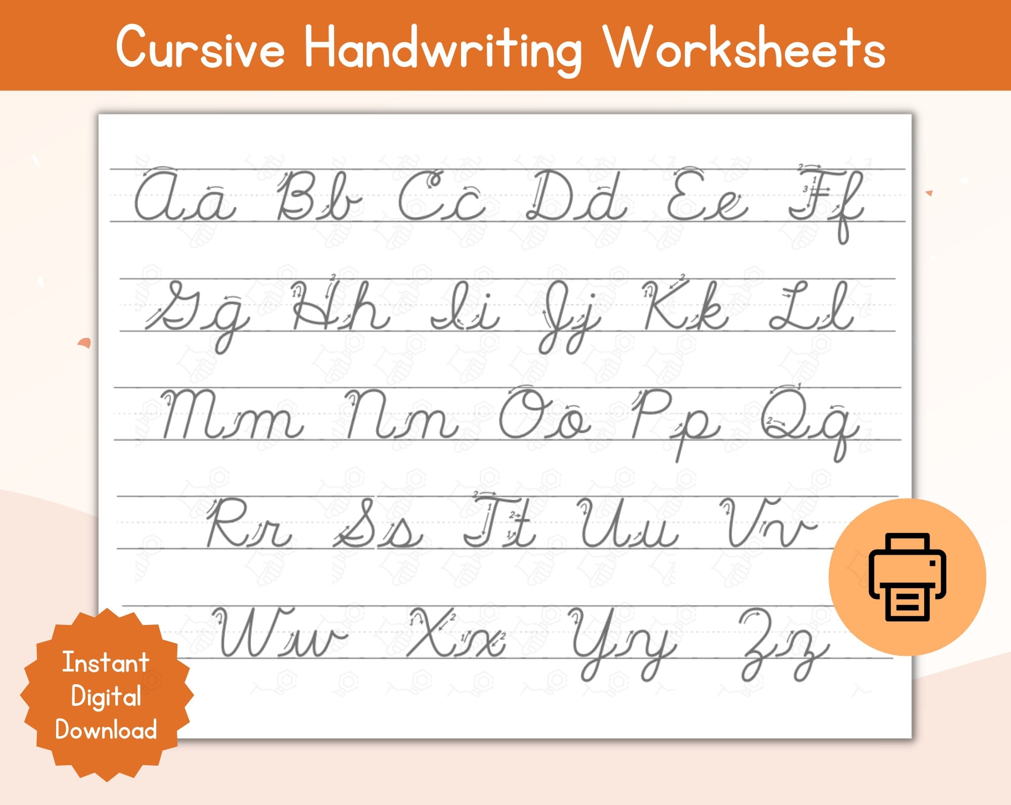 abc handwriting practice sheets