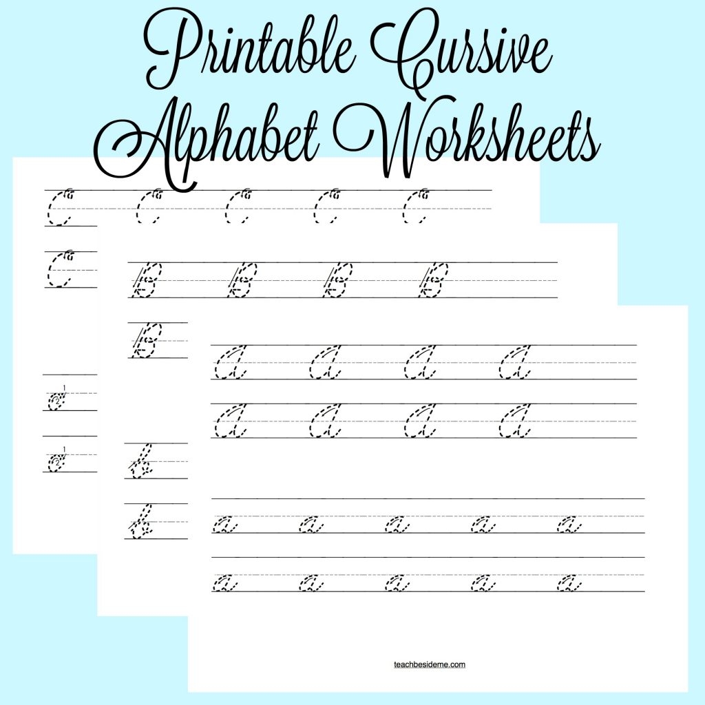 Cursive Alphabet Worksheets Teach Beside Me Cursive Alphabet Worksheets Teach Beside Me