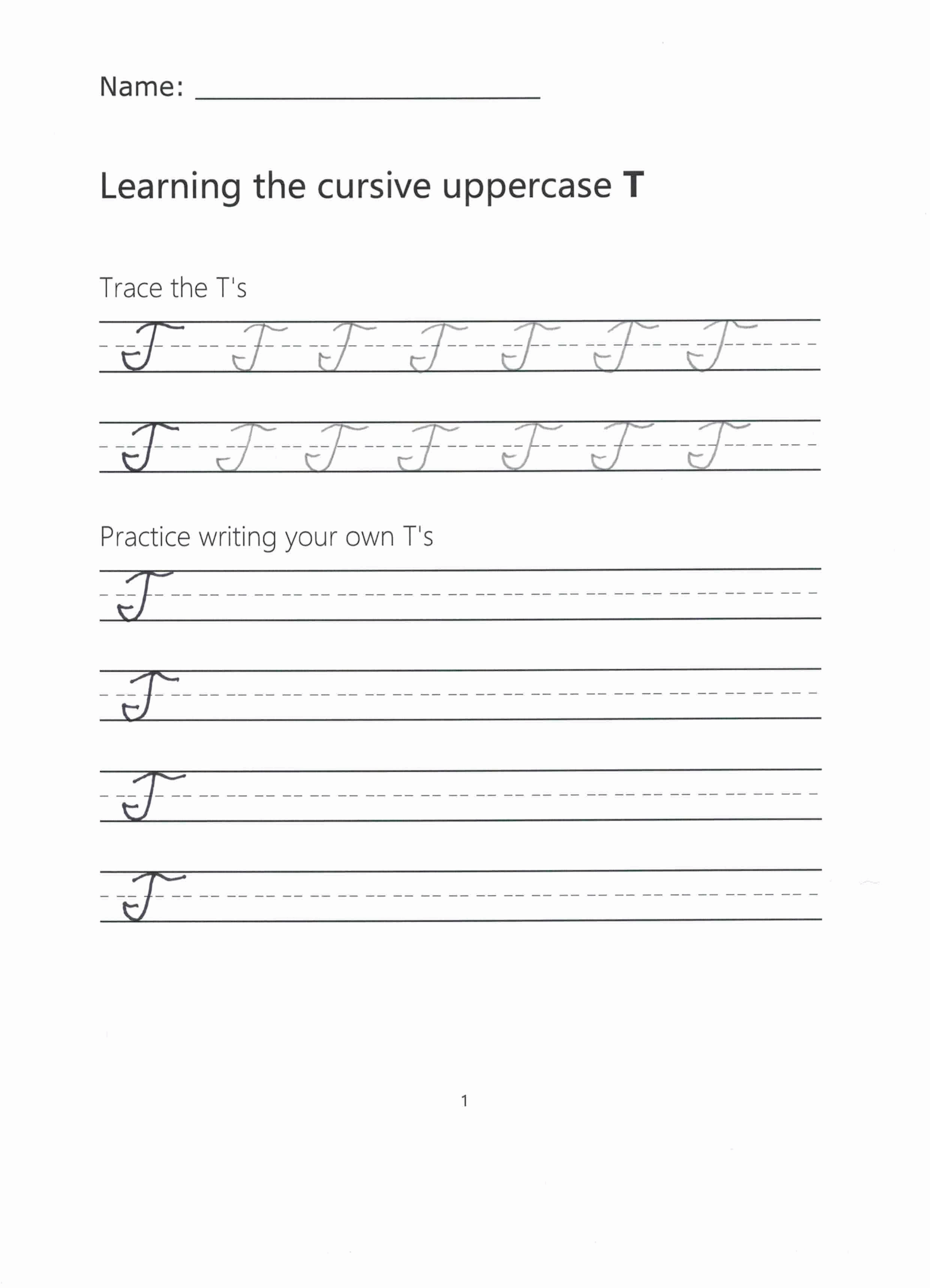 Cursive T How To Write A Capital T In Cursive Cursive T How To Write A Capital T In Cursive