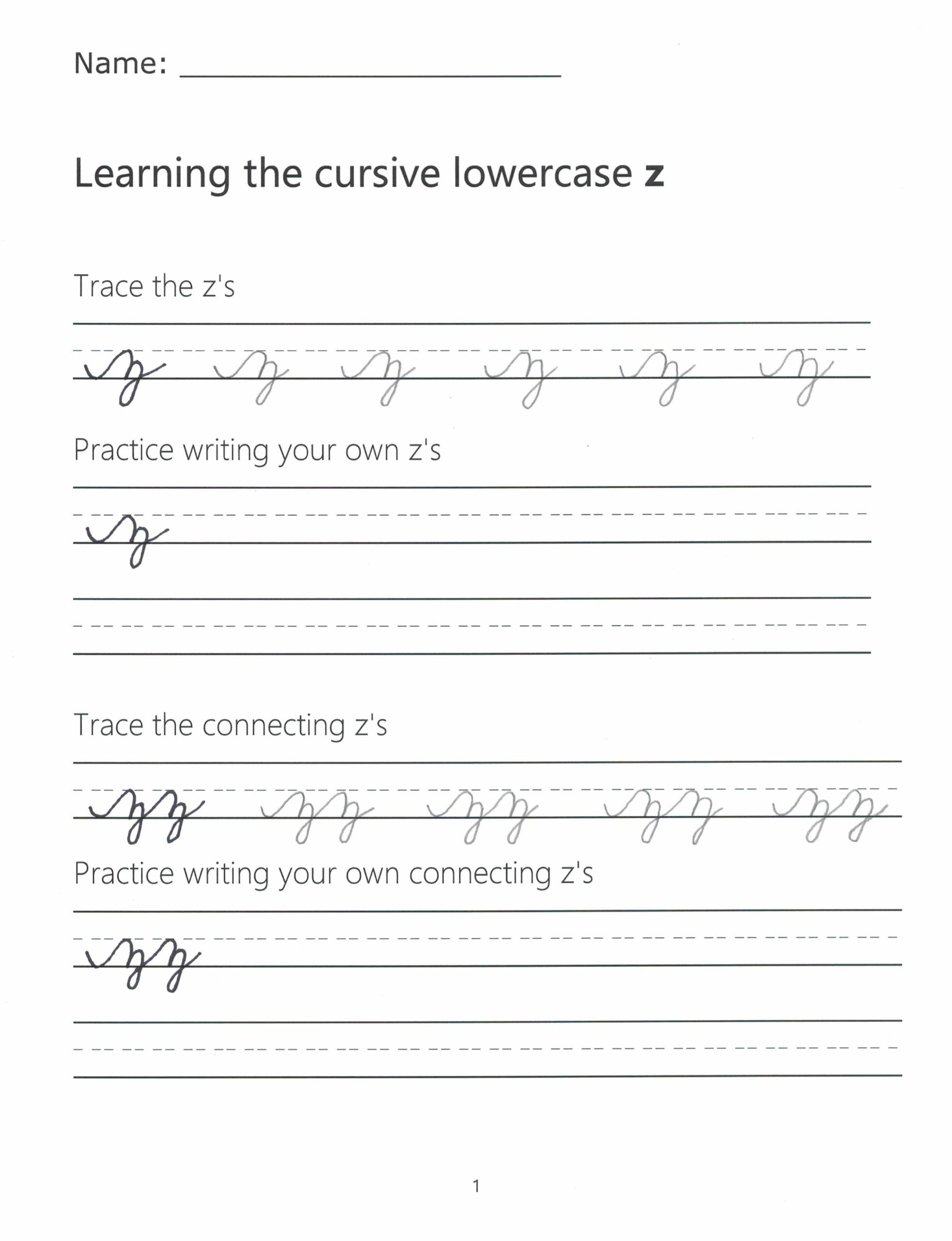 Cursive Z How To Write A Lowercase Z In Cursive Cursive Z How To Write A Lowercase Z In Cursive
