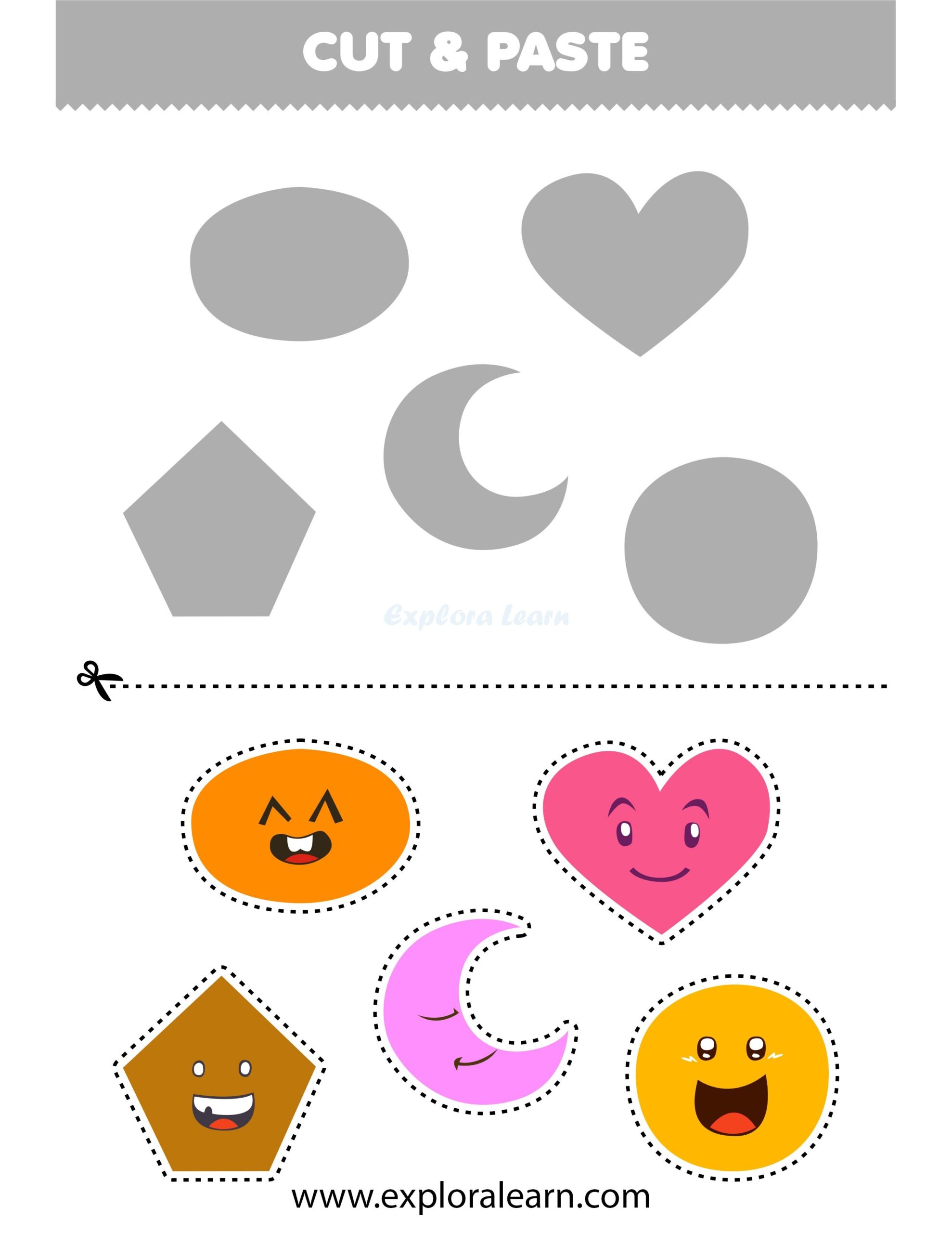 Printable Cut And Paste Craft Worksheets