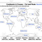 Cut And Paste Continents And Oceans World Map By Teach Simple