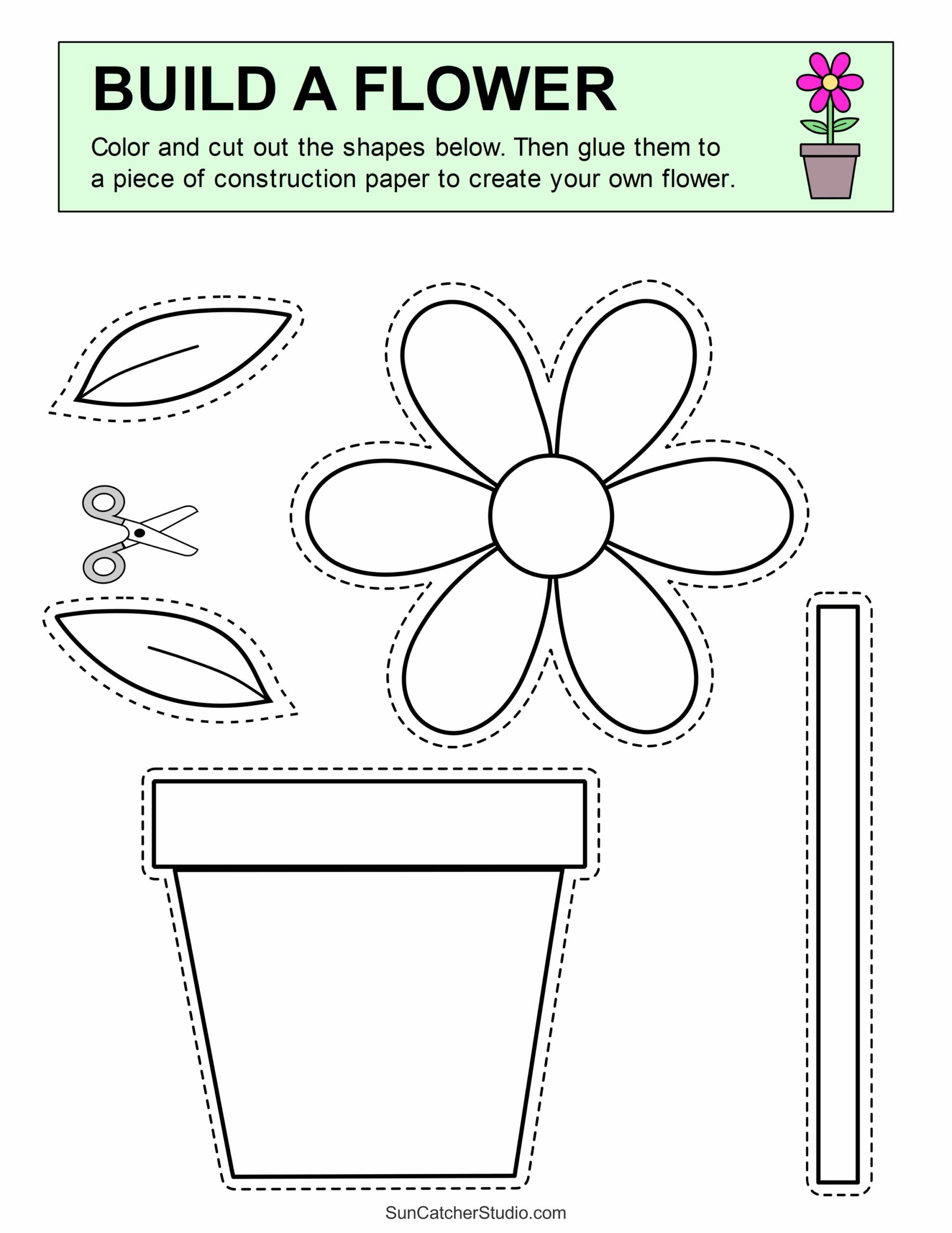 Cut And Paste Worksheets Printable Activities For Kids Free Printables Monograms Design Tools Patterns DIY Projects