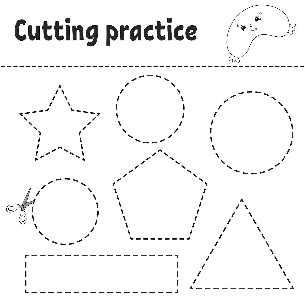 Cutting Practice Printables Printable Party Favors Cutting Practice Printables Printable Party Favors