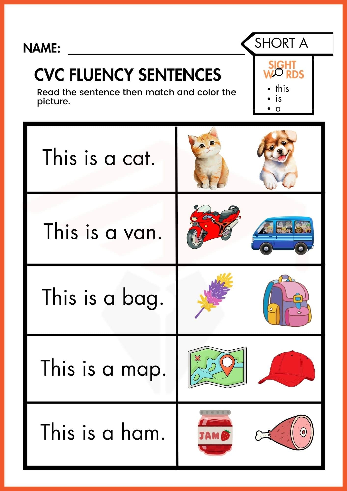 cvc worksheets for kindergarten cvc worksheets for kindergarten