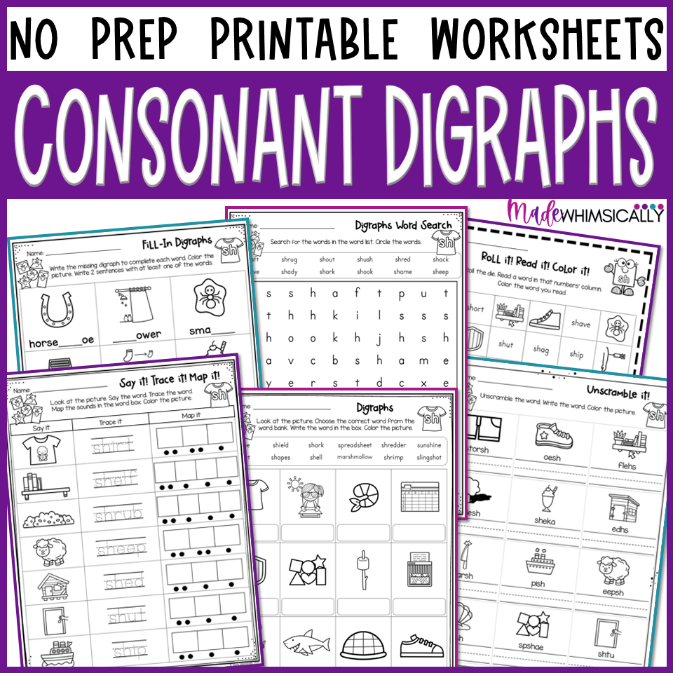 digraphs worksheets free printables digraphs worksheets free printables