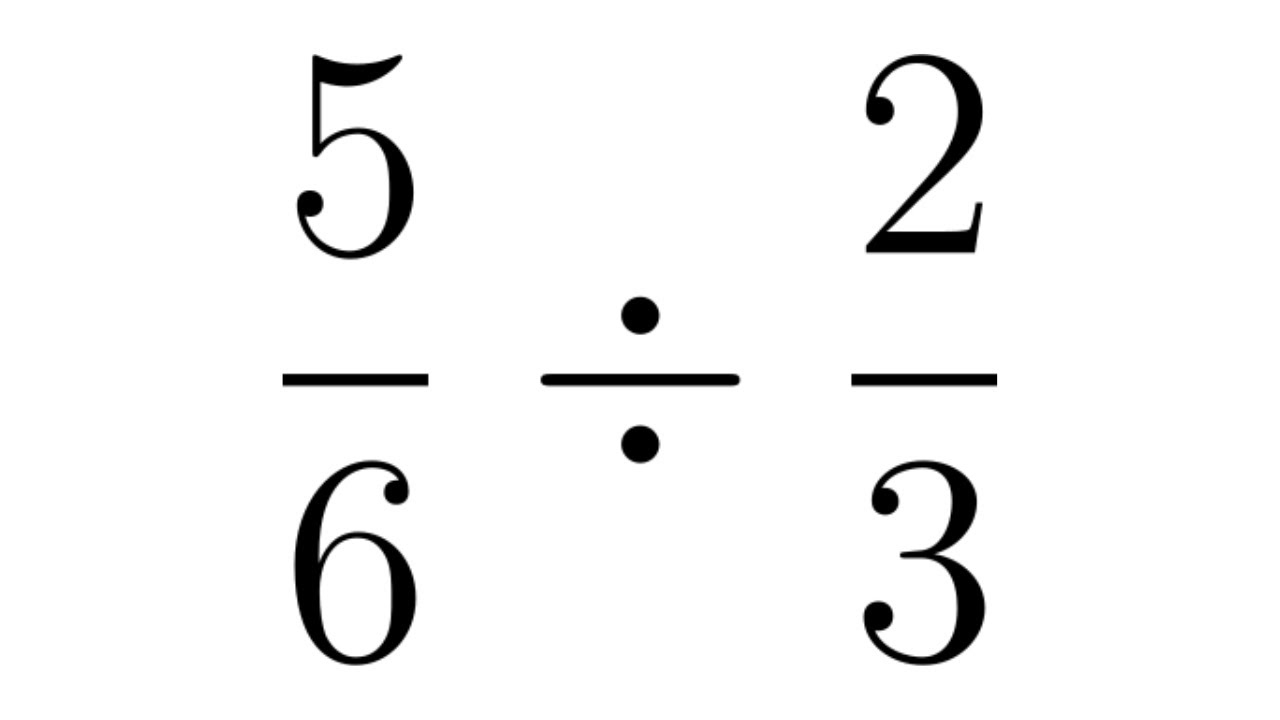 6/5 Divided By 3/5
