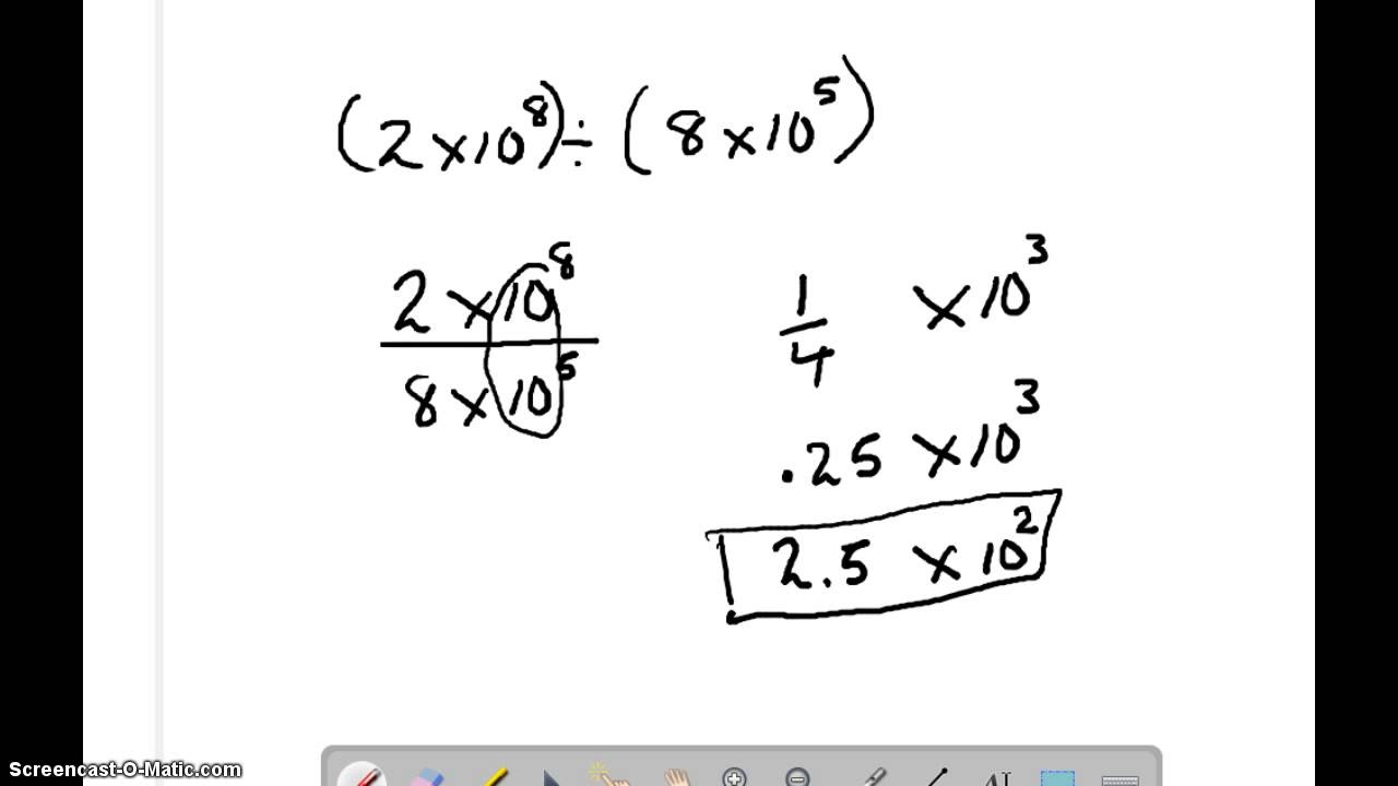 Division Properties Of Exponents YouTube