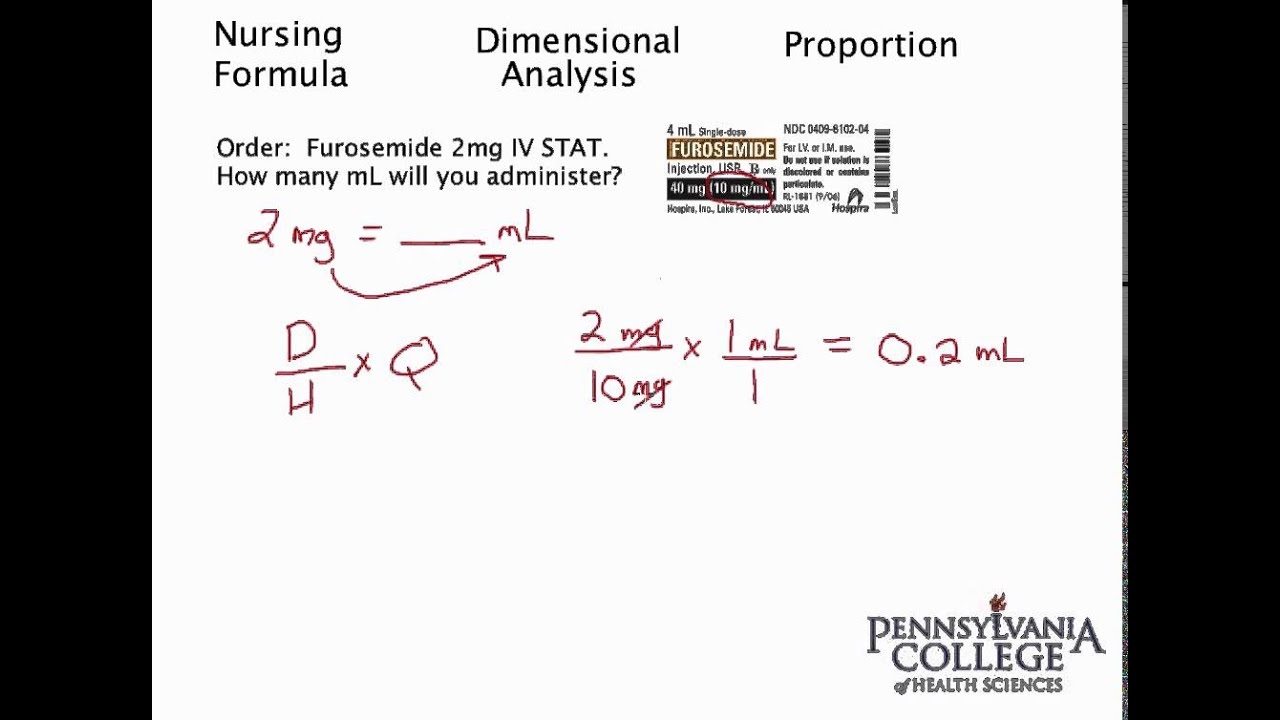 Dose Conversion 1 Mg To ML Using Label YouTube