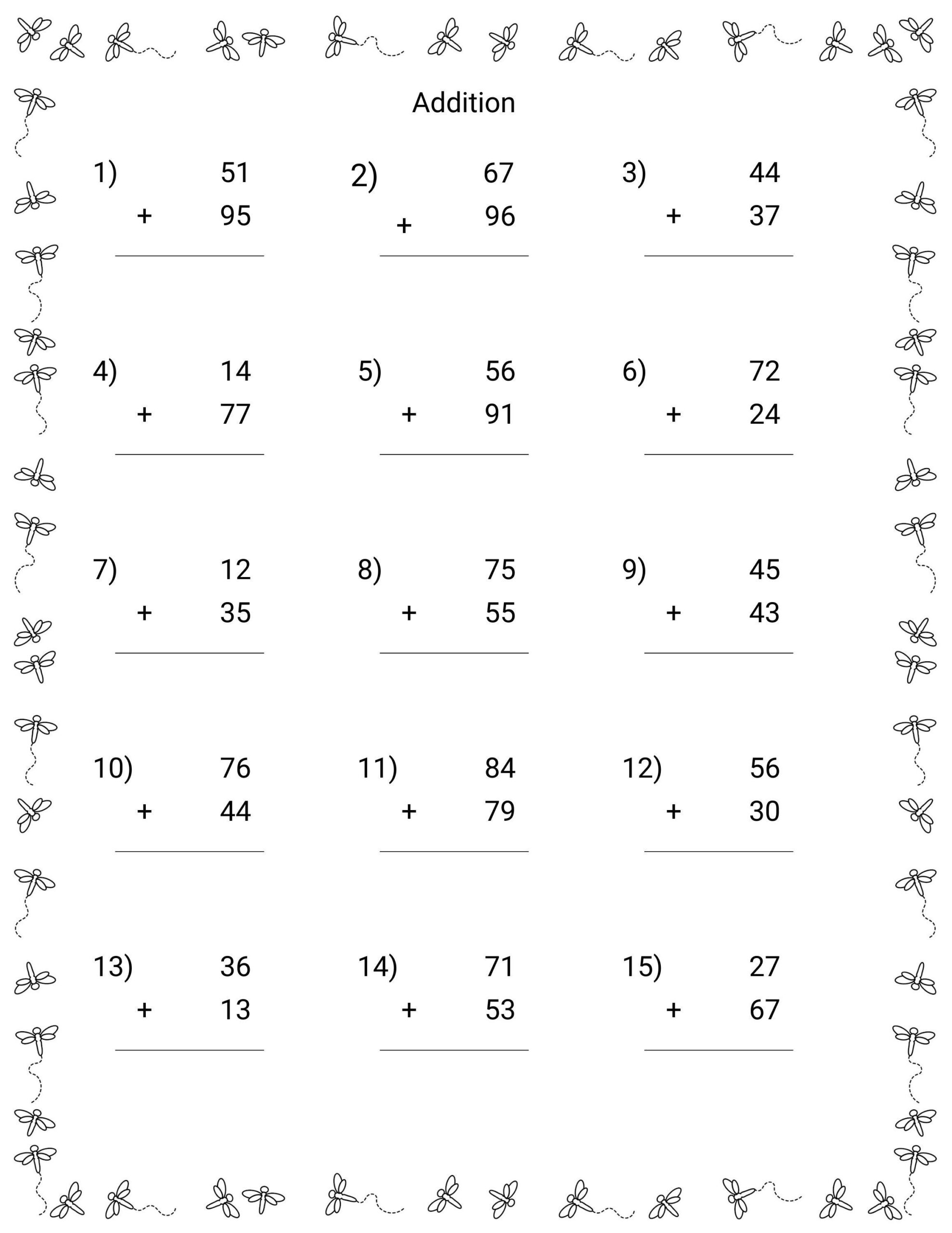 Double Digit Addition And Subtraction Worksheet 60 Practice Sheets With Answers Instantly Downloadable Etsy Double Digit Addition And Subtraction Worksheet 60 Practice Sheets With Answers Instantly Downloadable Etsy