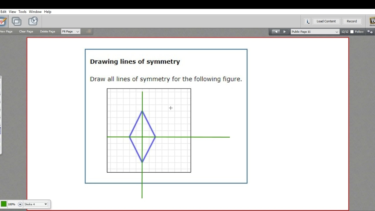 Drawing Lines Of Symmetry YouTube Drawing Lines Of Symmetry YouTube
