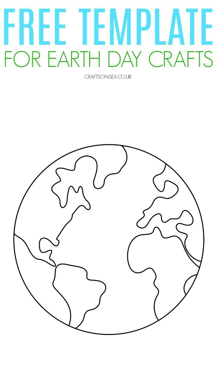 Earth Template FREE Printable PDF Crafts On Sea Earth Template FREE Printable PDF Crafts On Sea