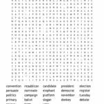 Election Day Word Search WordMint