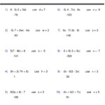 Evaluating Algebraic Expressions Worksheet One Variable Pre Algebra Made By Teachers
