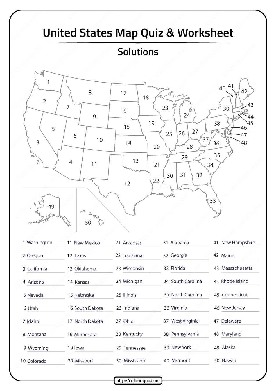 Explore The United States With Free Printable Worksheets 50 States Learning Resources Explore The United States With Free Printable Worksheets 50 States Learning Resources