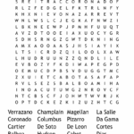Explorers Word Search WordMint