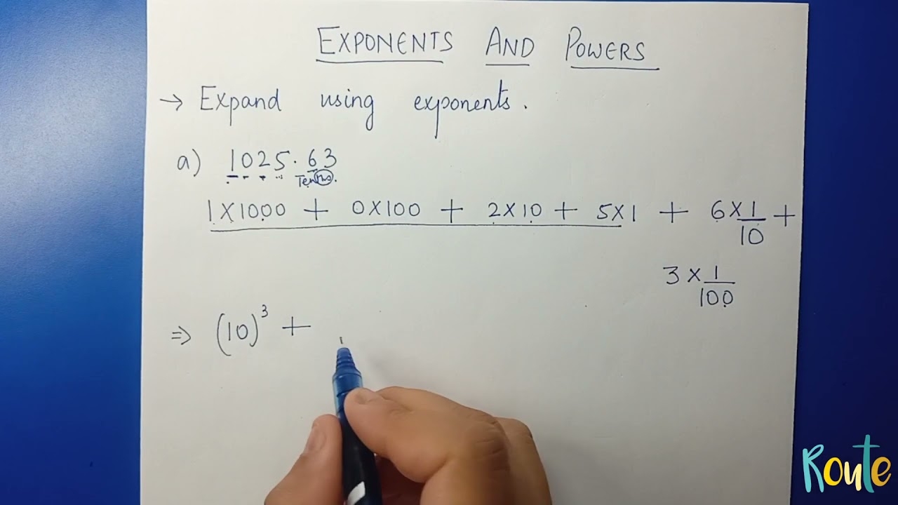 expanded form with exponents expanded form with exponents