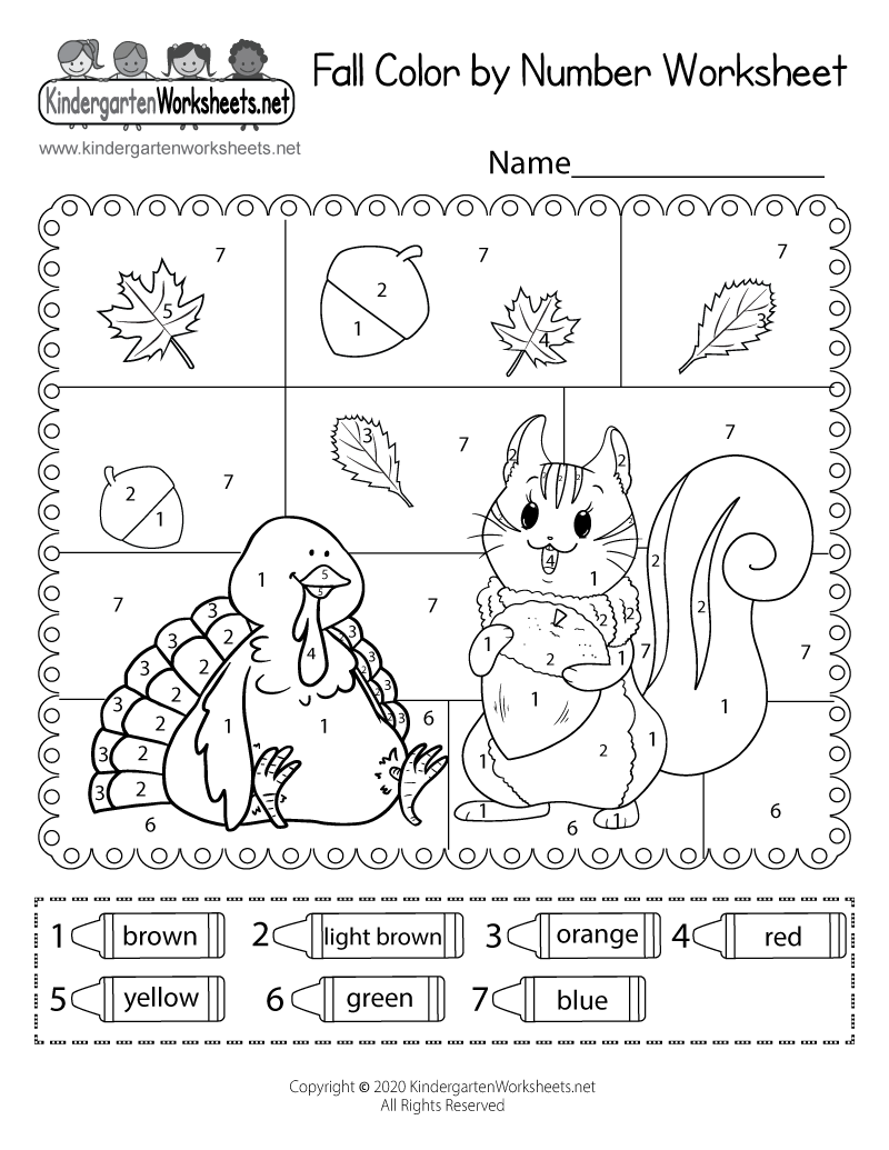Free Printable Fall Worksheets