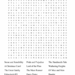 FAMOUS BOOKS Word Search WordMint