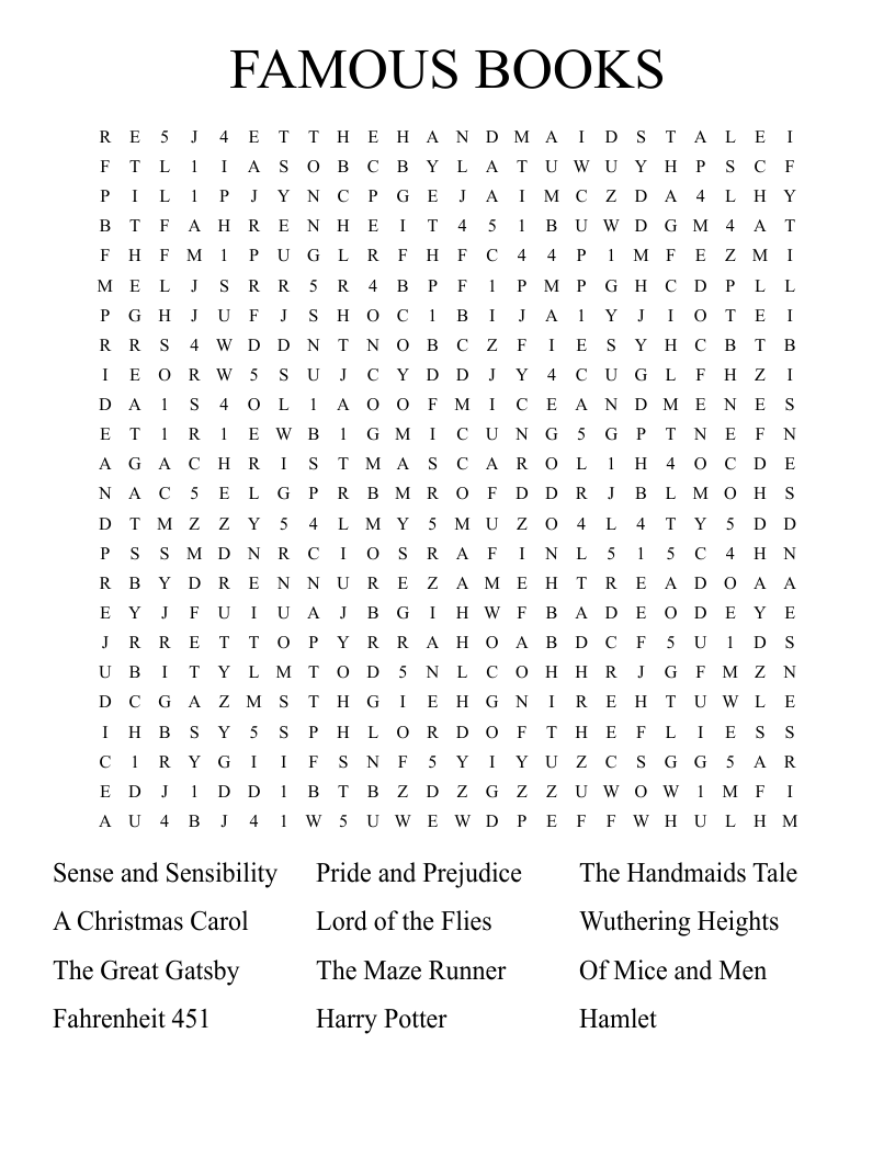 Book Word Search