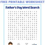 Father s Day Word Search FREE Printable For Kids