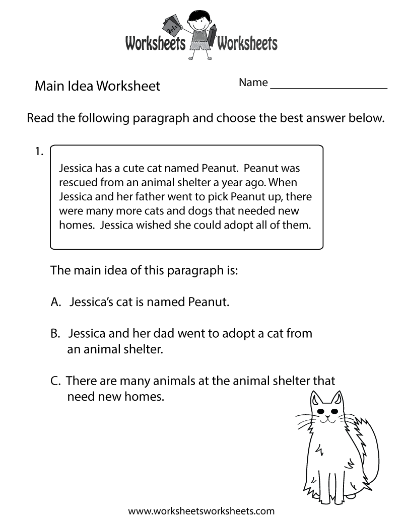 Finding The Main Idea Worksheet Worksheets Worksheets Worksheets Library Finding The Main Idea Worksheet Worksheets Worksheets Worksheets Library