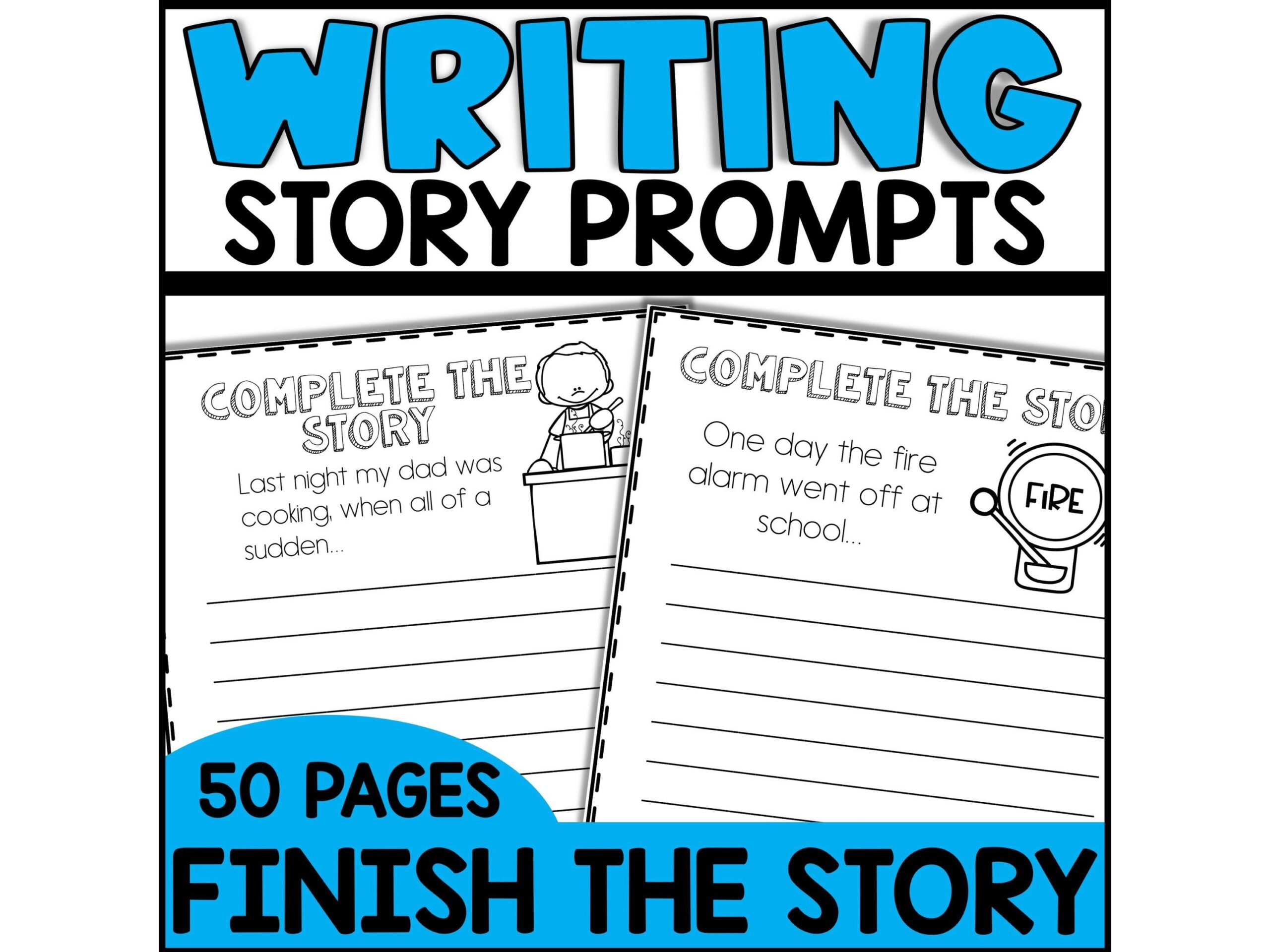 Finish The Story Writing Prompts Elementary Creative Writing digital File Etsy Finish The Story Writing Prompts Elementary Creative Writing digital File Etsy
