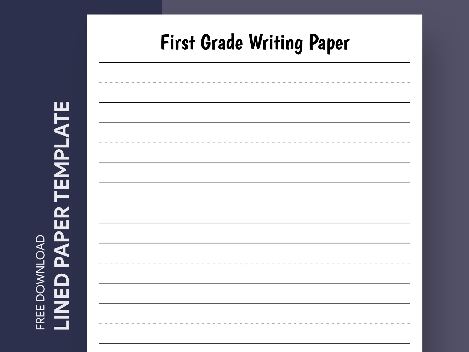 First Grade Lined Paper Free Google Docs Template By Gdoc On Dribbble First Grade Lined Paper Free Google Docs Template By Gdoc On Dribbble