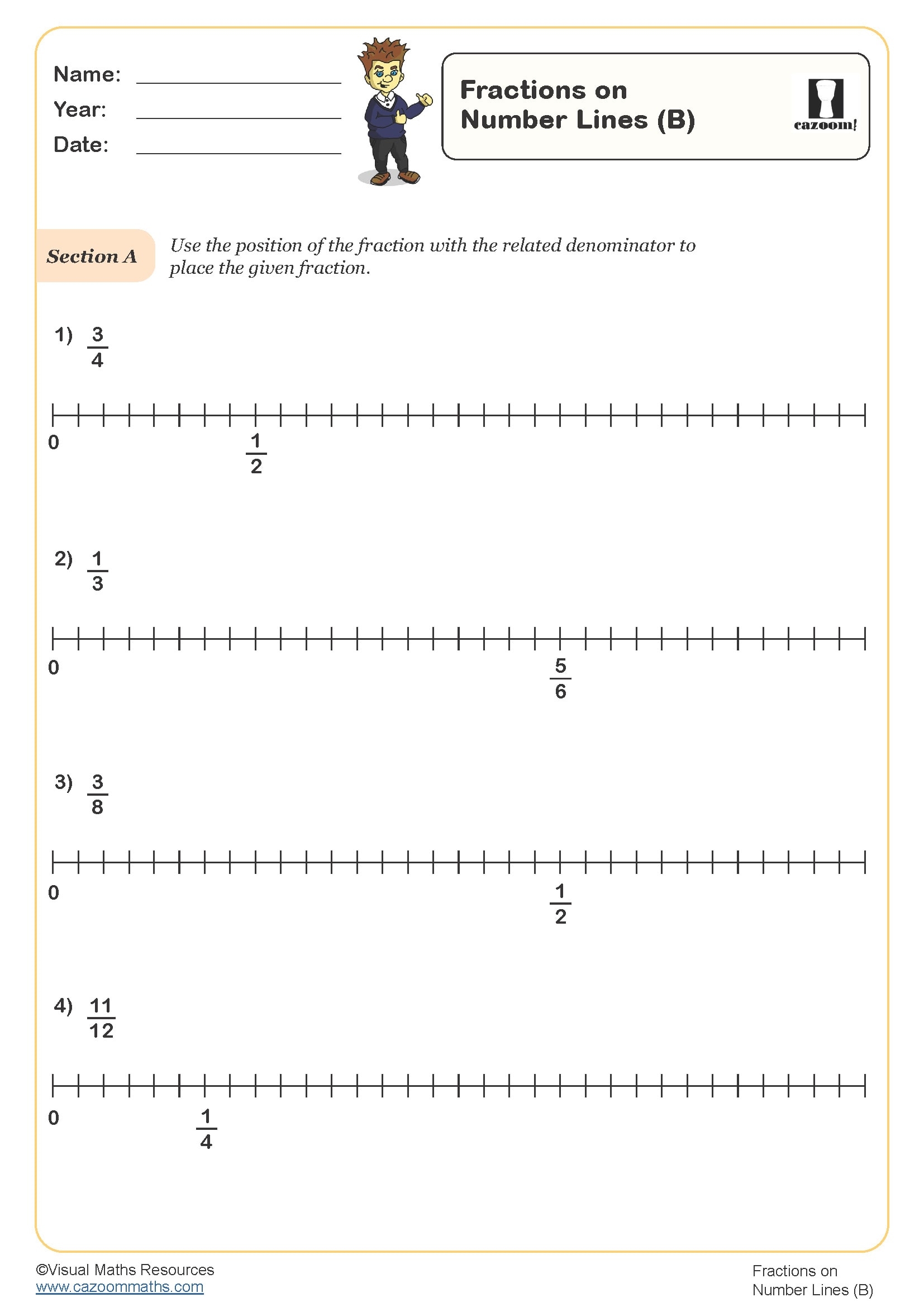 number line fractions worksheet number line fractions worksheet