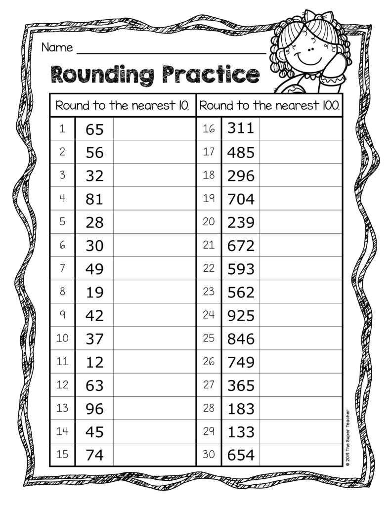 Free 3rd Grade Rounding Numbers Worksheet Download Free 3rd Grade Rounding Numbers Worksheet Png Images Free Worksheets On Clipart Library